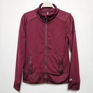 Alo Yoga Jacket Womens Full Zip Track Jacket Zip‎ Pockets S